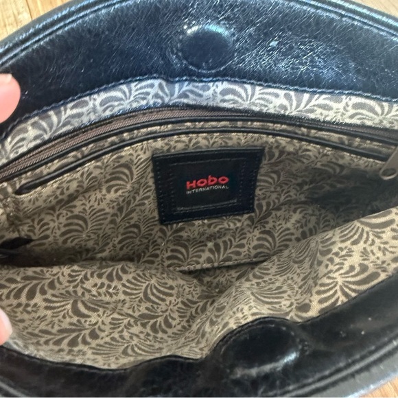 Hobo International Black Leather Chain Crossbody Bag - Picture 6 of 6